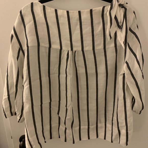 Black/While Zara blouse - Picture 4 of 4